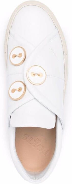 Ports 1961 button-embossed slip-on sneakers White