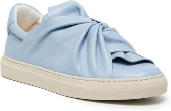Ports 1961 knotted leather sneakers Blue