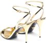 Prada 100mm brushed-finish sandals Gold - Thumbnail 3