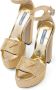 Prada 135mm crystal-embellished platform sandals Gold - Thumbnail 4