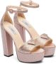 Prada 135mm crystal-studded platform sandals Pink - Thumbnail 2