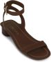 Prada 35mm buckled leather sandals Brown - Thumbnail 2