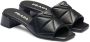 Prada 45mm triangle-logo leather sandals Black - Thumbnail 2