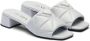 Prada 45mm triangle-logo quilted mules White - Thumbnail 2