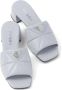 Prada 45mm triangle-logo quilted mules White - Thumbnail 5