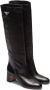 Prada 55mm knee-high leather boots Black - Thumbnail 2