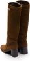 Prada 65mm knee-high leather boots Brown - Thumbnail 3
