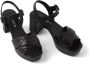 Prada 65mm quilted leather sandals Black - Thumbnail 5