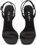 Prada 85mm geometric-heel satin sandals Black - Thumbnail 4