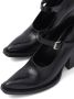 Prada 95mm brushed leather pumps Black - Thumbnail 5