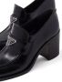Prada block-heel brushed-leather loafers Black - Thumbnail 5