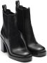 Prada brushed leather 85mm ankle boots Black - Thumbnail 2