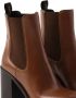 Prada brushed leather 85mm ankle boots Brown - Thumbnail 5
