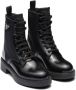 Prada brushed leather lace-up boots Black - Thumbnail 2