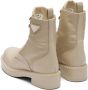 Prada brushed leather lace-up boots Neutrals - Thumbnail 3