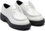 Prada brushed-leather loafers White - Thumbnail 2