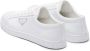 Prada brushed leather low-top sneakers White - Thumbnail 3