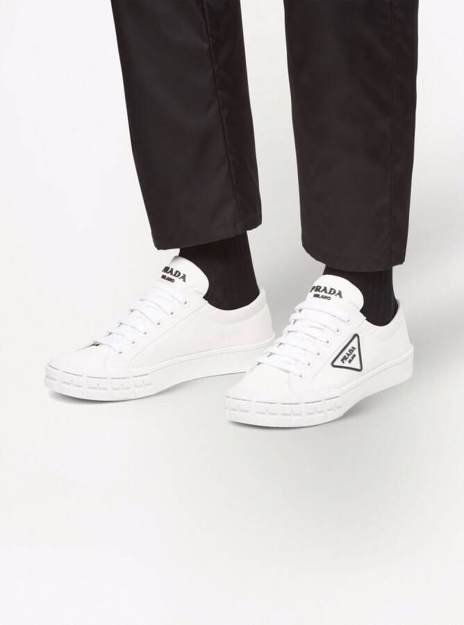 Prada Cassetta Wheel low-top sneakers White