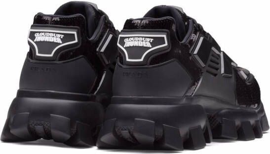 Prada Cloudbust Thunder sequinned sneakers Black