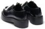 Prada contrast-trim leather lace-up shoes Black - Thumbnail 3