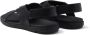 Prada crossover-straps leather sandals Black - Thumbnail 3