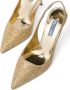 Prada crystal-embellished slingback pumps Gold - Thumbnail 5