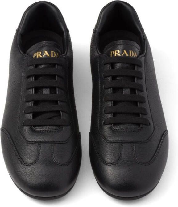 Prada Deer leather sneakers Black