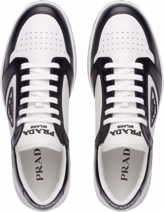 Prada District low-top leather sneakers White