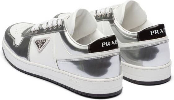 Prada District mirrored-effect sneakers White