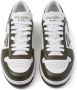 Prada Downtown colour-block leather sneakers White - Thumbnail 4