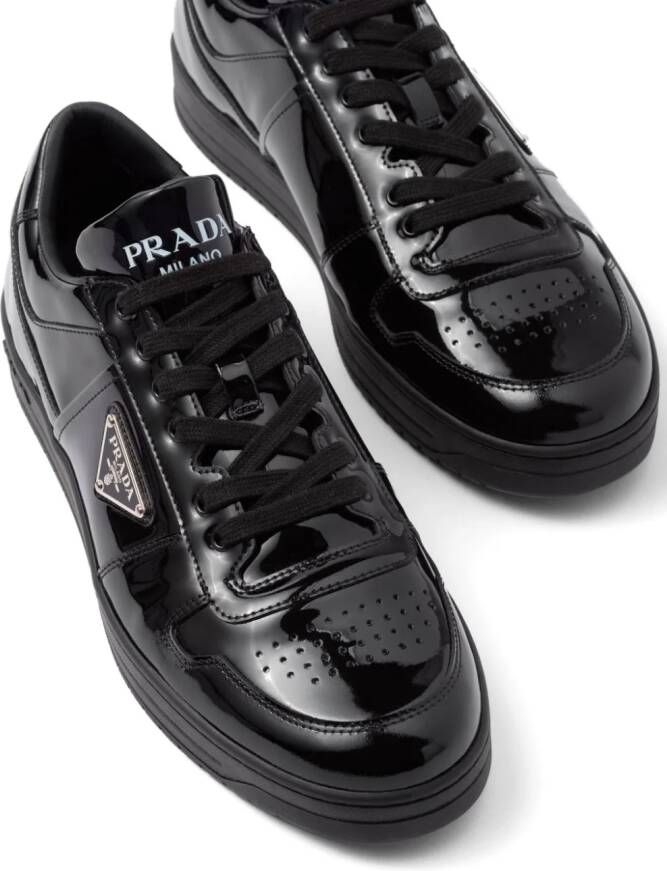 Prada Downtown leather sneakers Black