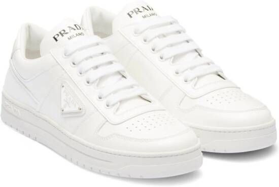 Prada Downtown leather sneakers White