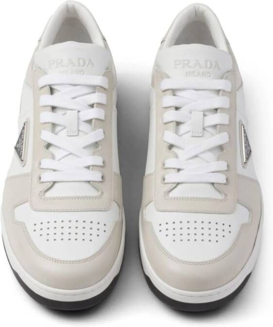 Prada Downtown logo-appliqué sneakers White