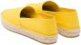 Prada embossed-logo cotton espadrilles Yellow - Thumbnail 3