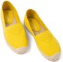 Prada embossed-logo cotton espadrilles Yellow - Thumbnail 4