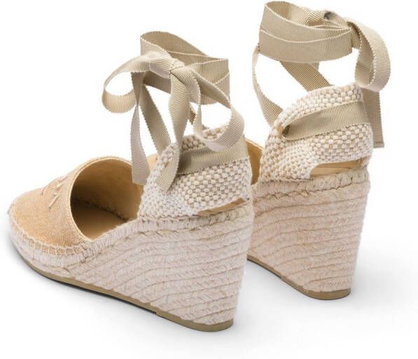Prada espadrille wedge sandals Neutrals