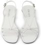 Prada flat leather sandals White - Thumbnail 4