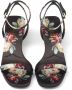 Prada floral-print satin sandals Black - Thumbnail 5