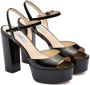 Prada high-heeled patent leather sandals Black - Thumbnail 2