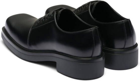 Prada leather Derby shoes Black