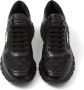 Prada logo-jacquard leather sneakers Black - Thumbnail 4
