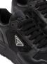 Prada logo-jacquard leather sneakers Black - Thumbnail 5