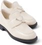 Prada logo-plaque patent leather loafers Neutrals - Thumbnail 5