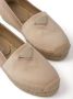 Prada logo-plaque satin espadrilles Neutrals - Thumbnail 4