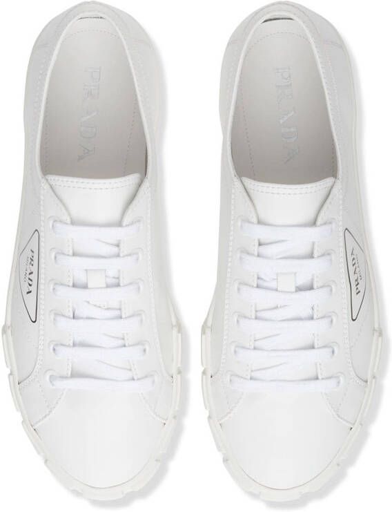 Prada logo print low-top sneakers White