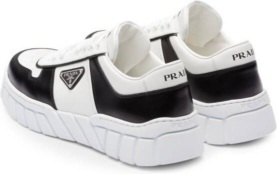 Prada low-top leather sneakers White