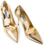 Prada metallic leather pumps Gold - Thumbnail 5