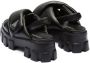 Prada Monolith 55mm nappa leather sandals Black - Thumbnail 3