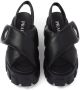 Prada Monolith 55mm nappa leather sandals Black - Thumbnail 4