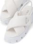Prada Monolith 55mm nappa leather sandals White - Thumbnail 5